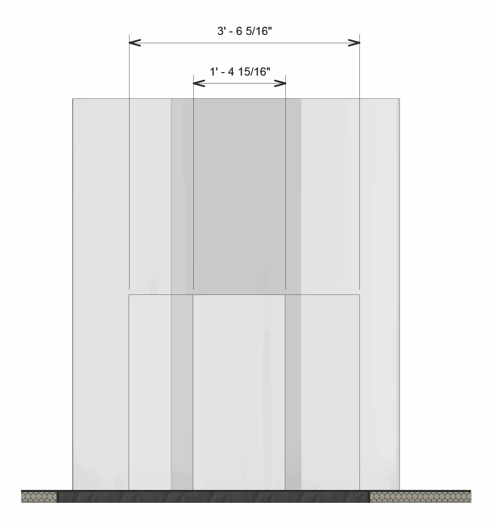 Front View Fish Tank Elevation