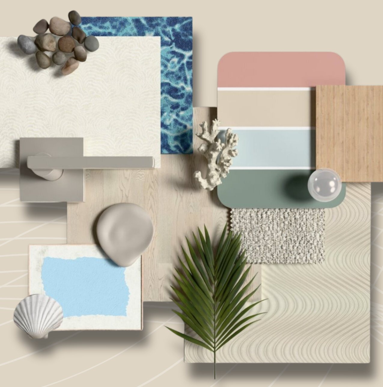 Coastal mood board