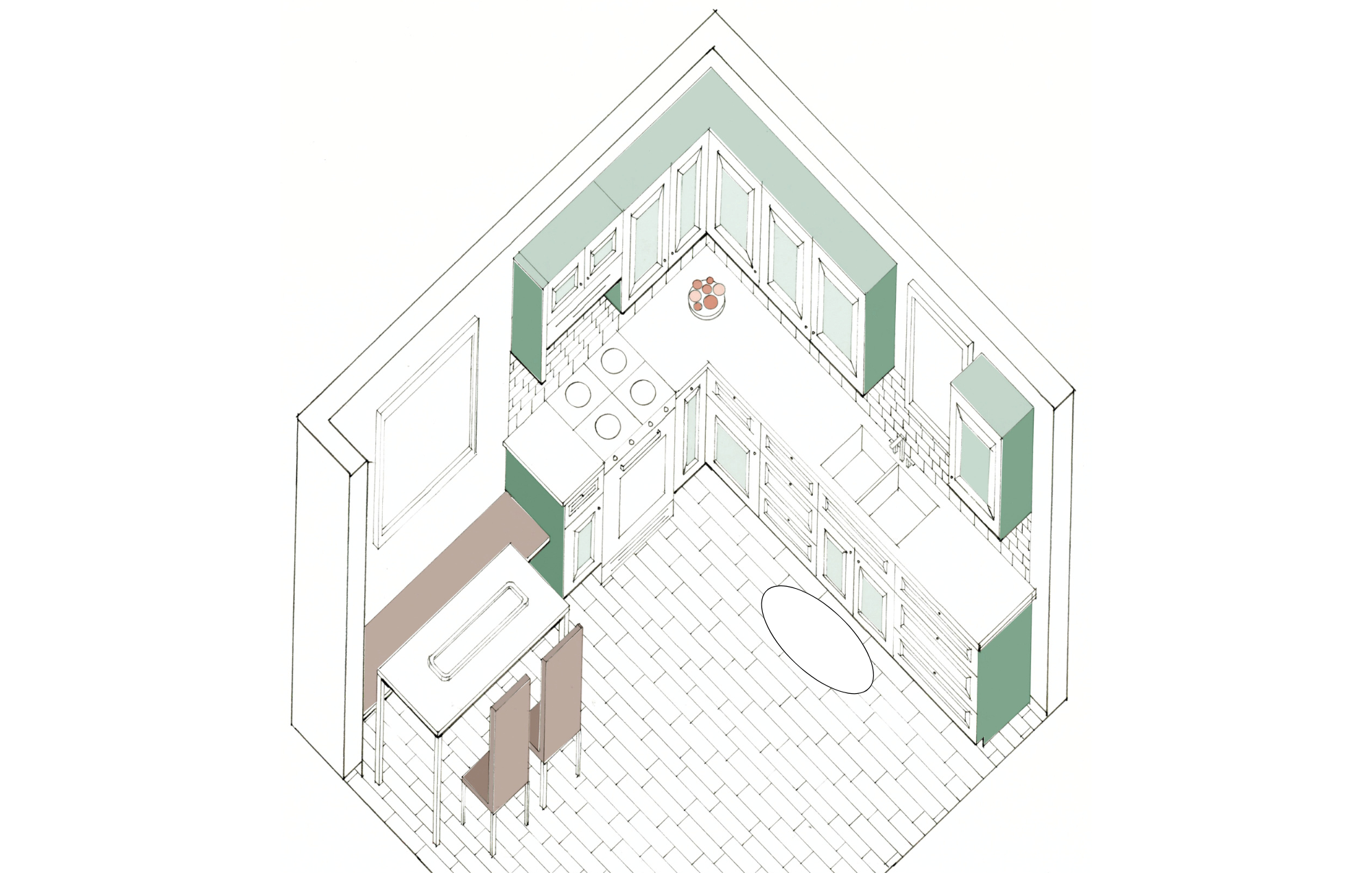 Kitchen Axonometric